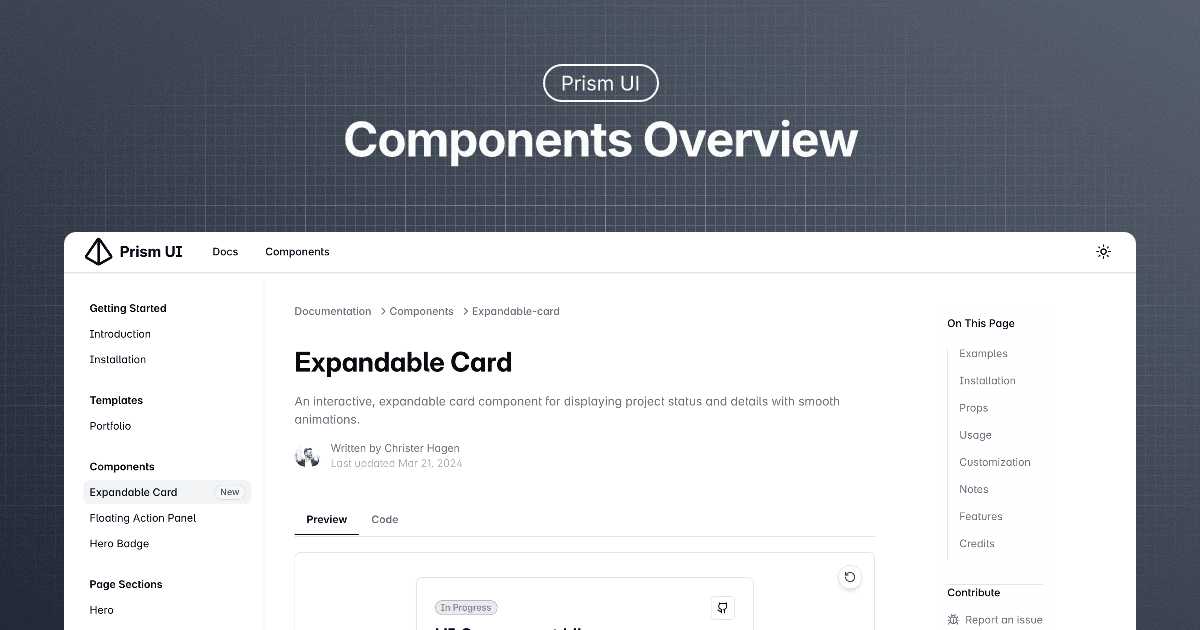 Components Overview
